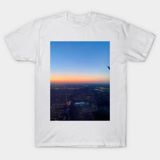 Airplane window sunrise T-Shirt